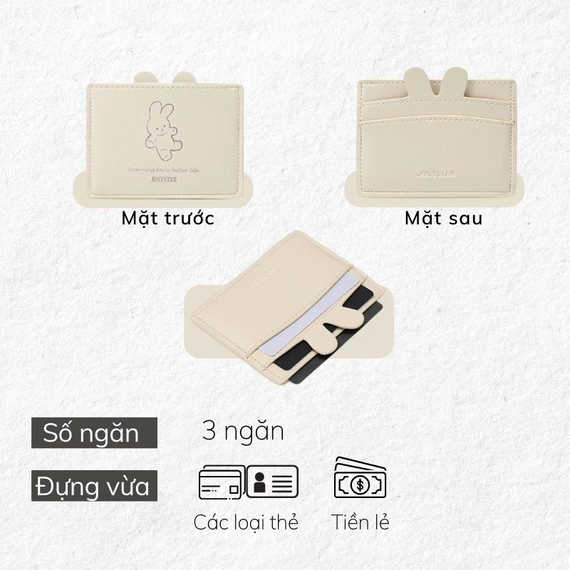 Ví đựng thẻ nữ atm mini card Just Star Tina Shop W178
