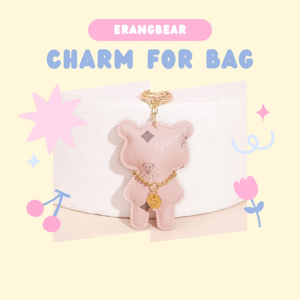 Charm gấu ERANGBEAR gắn trang trí túi xách xinh PK452