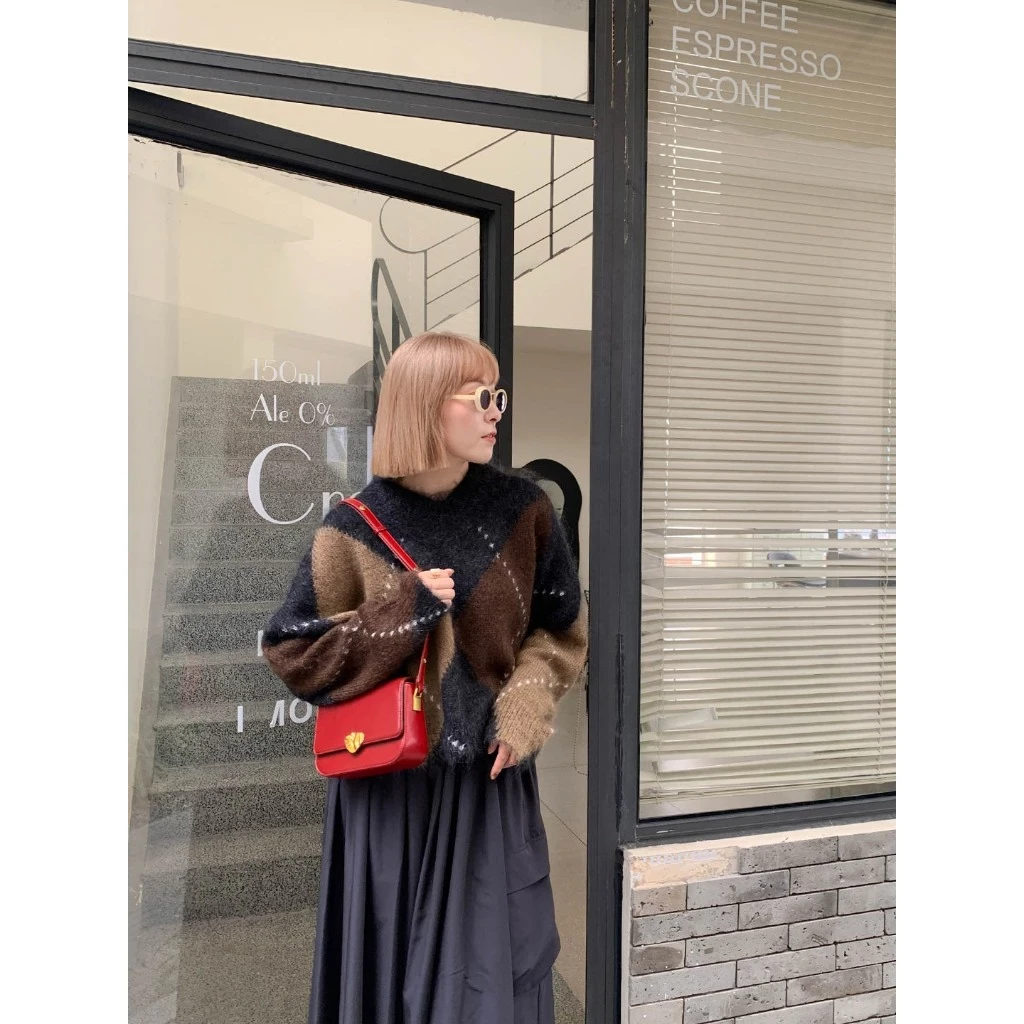 Túi nữ Micocah Leaf dáng hộp vintage Korea Tina Shop M545