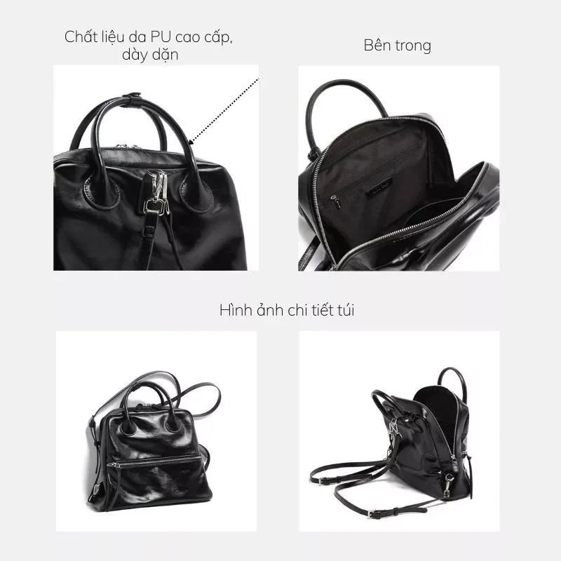 Balo nữ MICOCAH Chính Hãng thời trang tối giản M575 Tina Shop