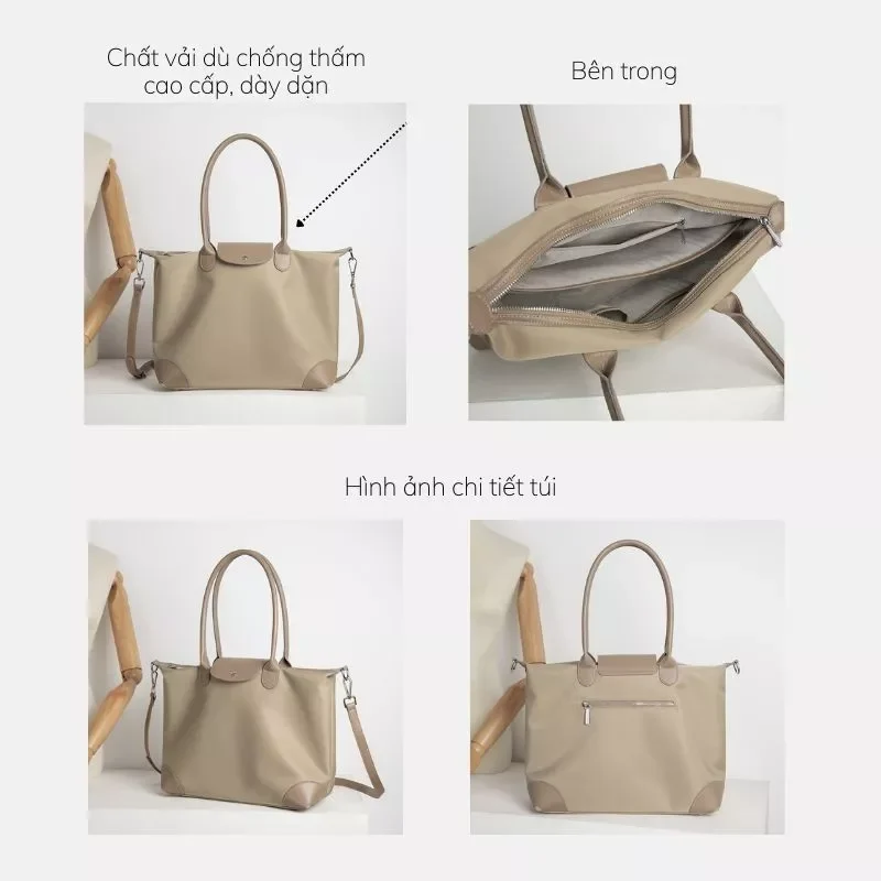 Túi tote nữ công sở phong cách Châu Âu vừa laptop 16inch TX097