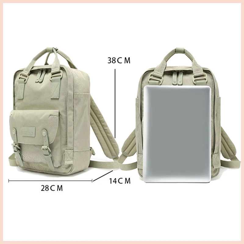 Balo nữ sinh Doughnut chống thấm nước,nhiều ngăn,đựng laptop 13inch,cá tính thời trang đi học đi làm đi chơi DN002 TinaS