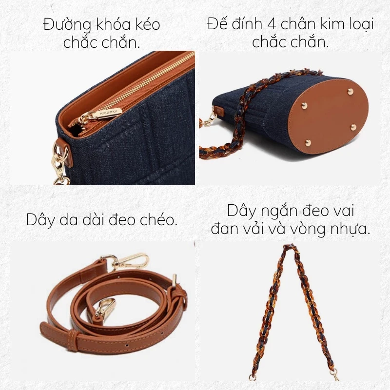 Túi đeo chéo nữ đi chơi mini Micocah Hàn Quốc cute đẹp Tina Shop M470 FSF594