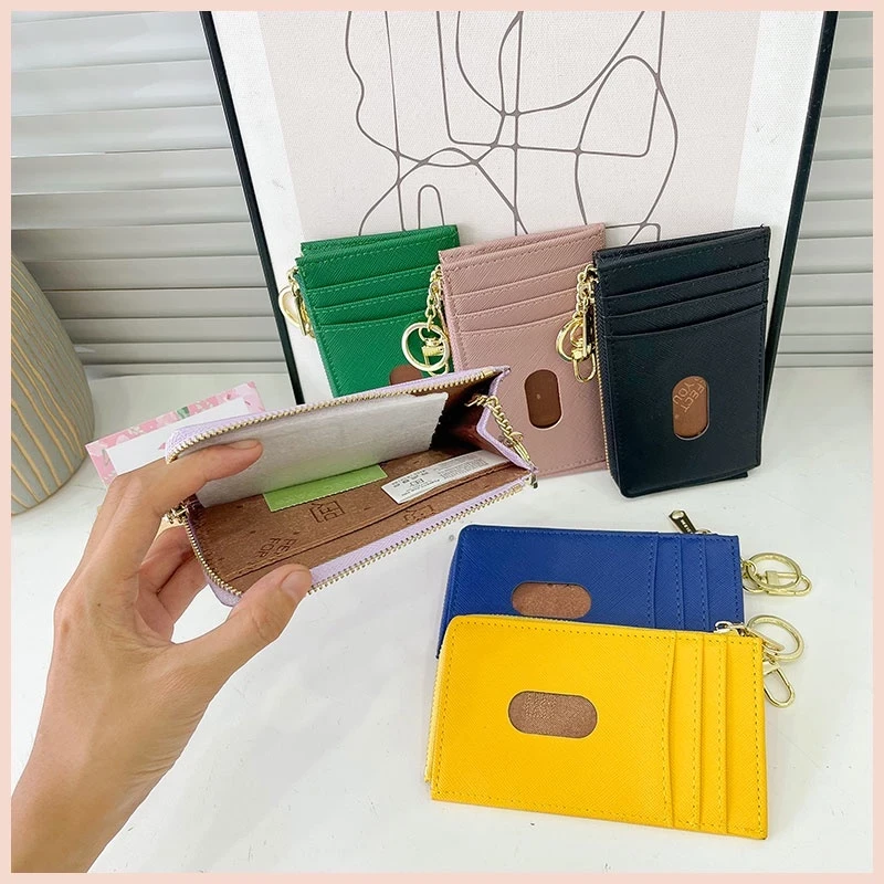 Ví nữ mini cầm tay Weichen đựng tiền thẻ card có móc khoá đẹp cao cấp Tina Shop W184