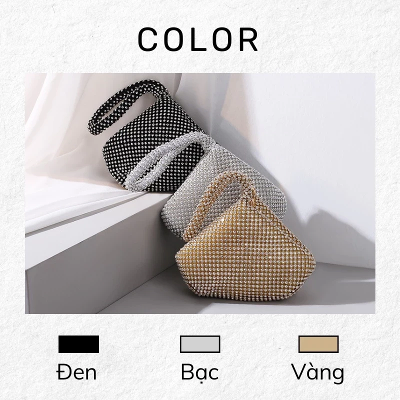 Clutch ví cầm tay nữ đi dự tiệc mini cao cấp nhỏ gọn đẹp Tina Shop TX050