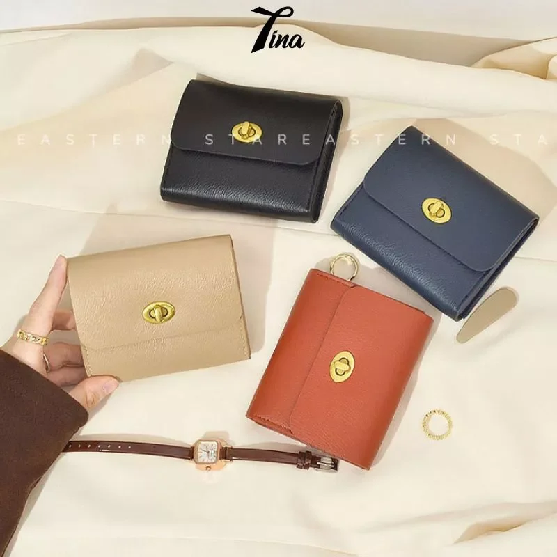 Ví nữ mini đựng thẻ tiền màu thanh lịch Tina Shop W192