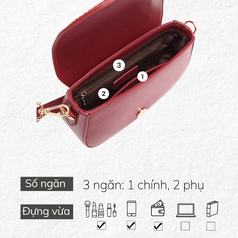 Túi xách nữ Micocah đeo chéo đi chơi mini cute Hàn Quốc đẹp TINA SHOP M388