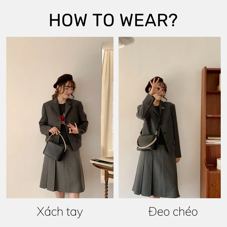 Túi đeo chéo nữ Micocah cầm tay đi chơi đẹp Hàn Quốc mini cute Tina Shop M488 FSG656