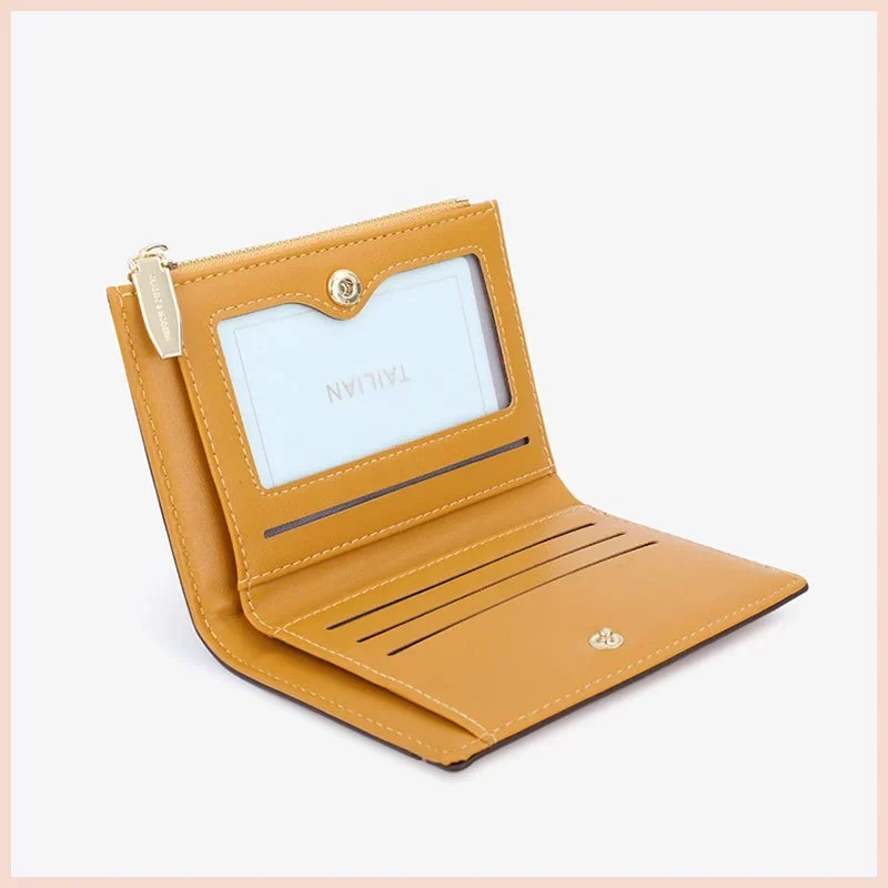 Ví nữ TAILIAN size ngắn dáng gập cầm tay mini nhỏ gọn dễ thương cute thời trang Hàn Quốc W219