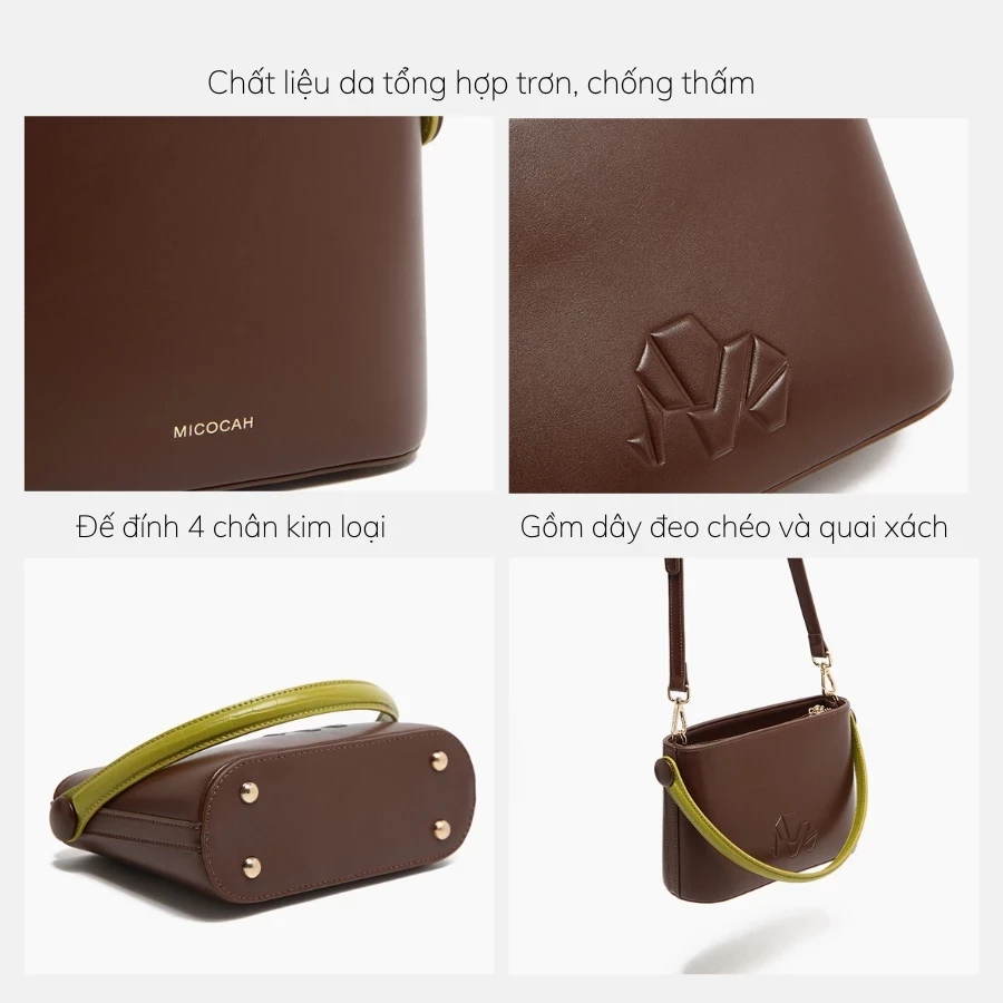 Túi đeo chéo nữ Micocah cầm tay đi chơi đẹp Hàn Quốc mini cute Tina Shop M488 FSG656