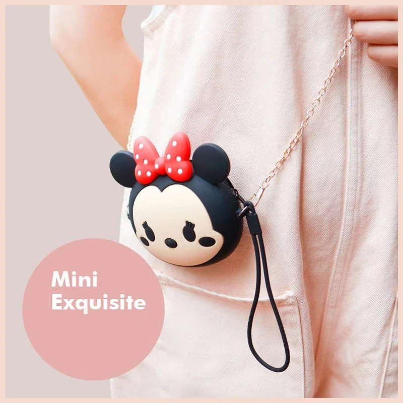 Túi Ví mini thiết kế hoạ tiết hoạt hình dễ thương,kèm dây đeo chéo Tina Shop MINI004