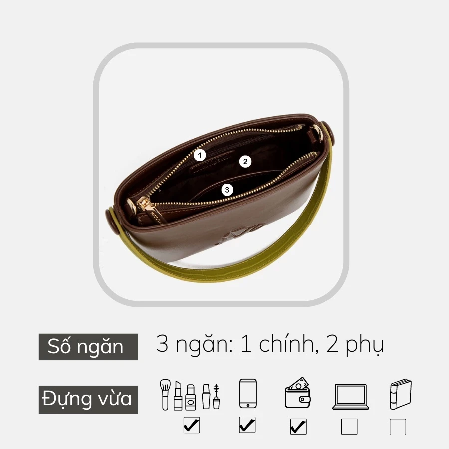 Túi đeo chéo nữ Micocah cầm tay đi chơi đẹp Hàn Quốc mini cute Tina Shop M488 FSG656