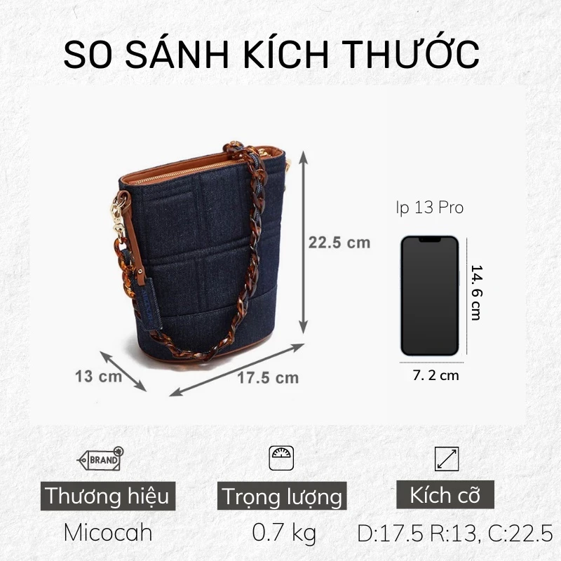 Túi đeo chéo nữ đi chơi mini Micocah Hàn Quốc cute đẹp Tina Shop M470 FSF594