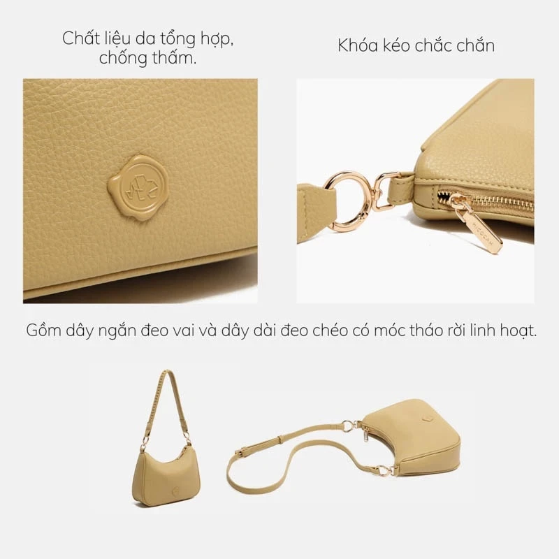 Túi xách nữ đẹp cao cấp Micocah đeo chéo công sở Tina Shop M502 NSG661