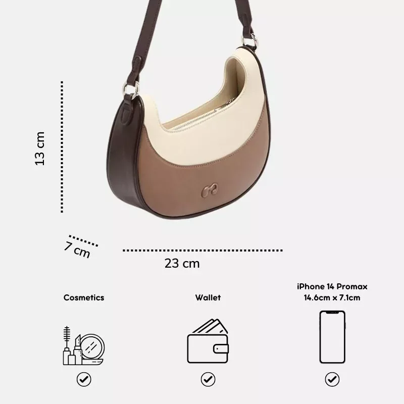 Túi nữ MICOCAH Mikie cao cấp dáng công sở đeo vai M553