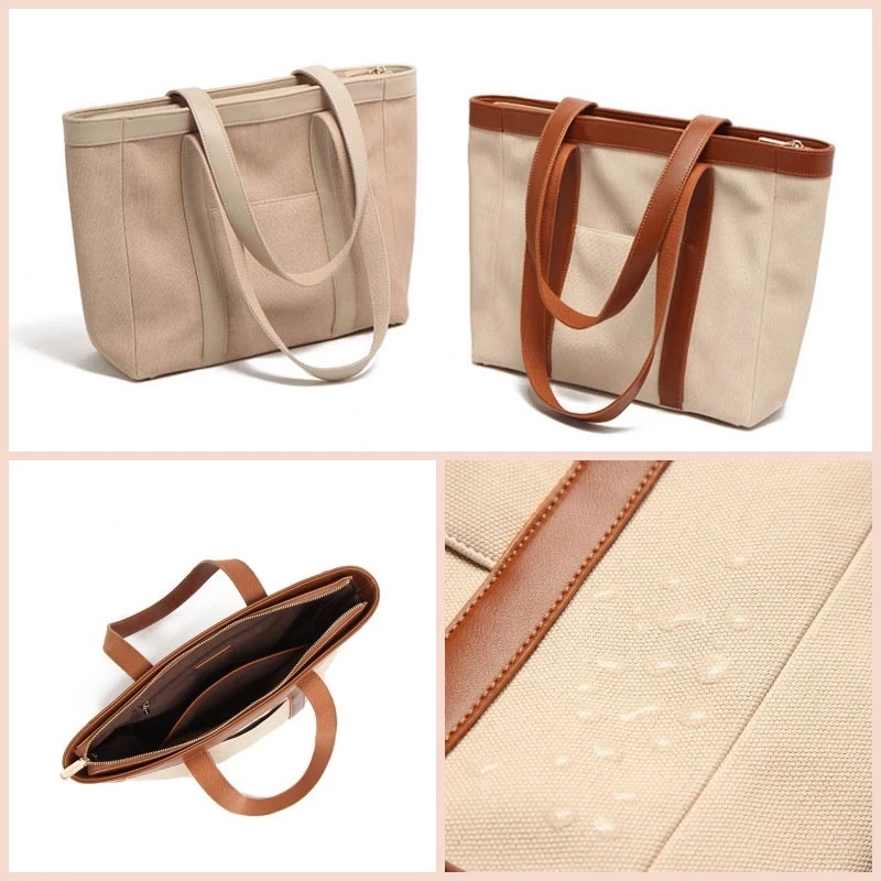 Túi tote đeo chéo vải canvas MICOCAH nữ đi học Tina shop M467 FSF576