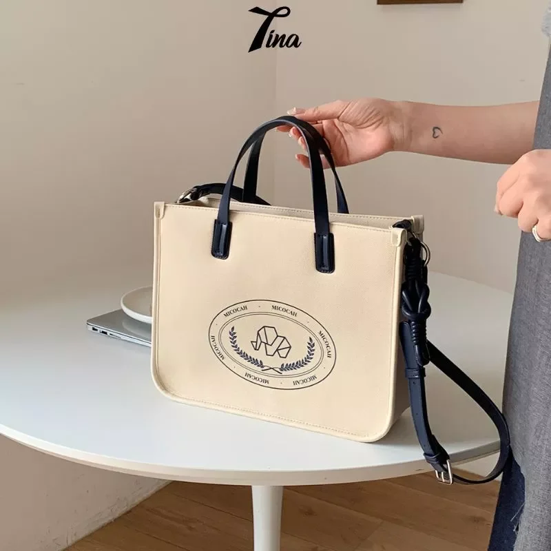 Túi tote nữ MICOCAH Sandra canvas năng động cá tính M594