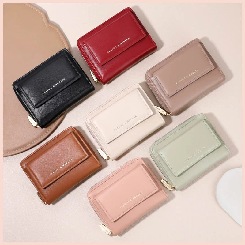 Ví nữ mini FFY nhỏ gọn nhiều ngăn nhiều màu dễ thương đựng tiền thẻ card giá rẻ học sinh sinh viên W207