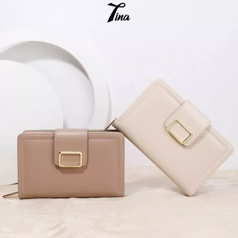 Ví nữ TAILIAN dáng ngắn gập thanh lịch nhiều ngăn đựng thẻ tiền thẳng công sở giá rẻ W216 Tina