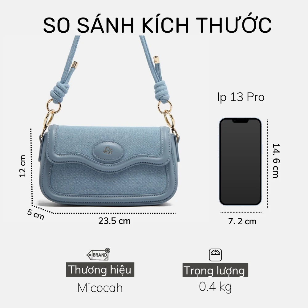 Túi nữ Micocah Jini đeo vai cá tính M501 Tina Shop