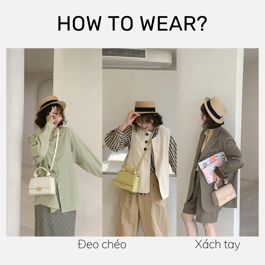 Túi xách nữ đẹp Micocah công sở dáng hộp thanh lịch đi làm đeo chéo cao cấp TinaShop M518 NSH696