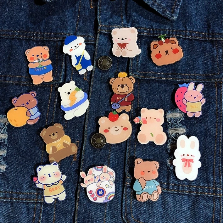 Sticker gim balo cài balo nhiều hình dễ thương rẻ nhất Tina Shop PIN03