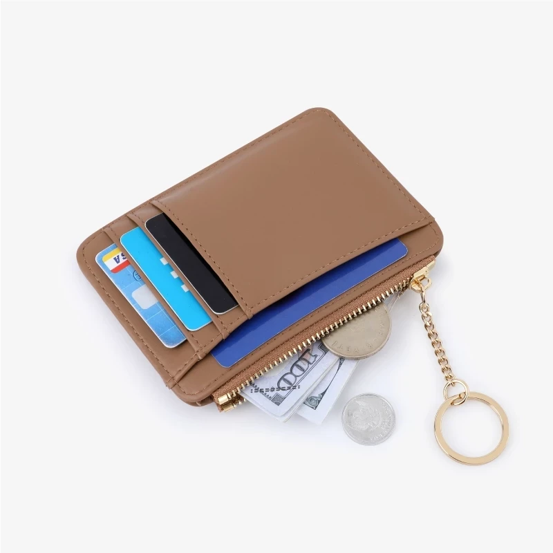 Ví nữ TAILIAN đựng thẻ card kèm móc khoá nhiều màu pastel W251