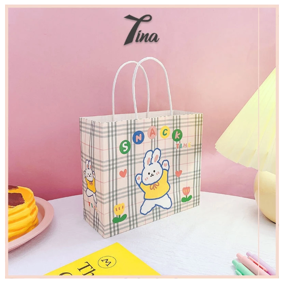Túi giấy đựng quà tặng noel hoạt hình dễ thương TINA SHOP PK441