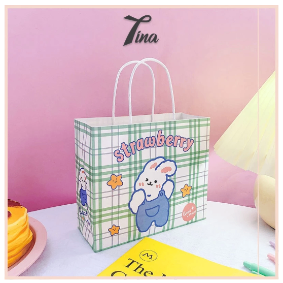 Túi giấy đựng quà tặng noel hoạt hình dễ thương TINA SHOP PK441
