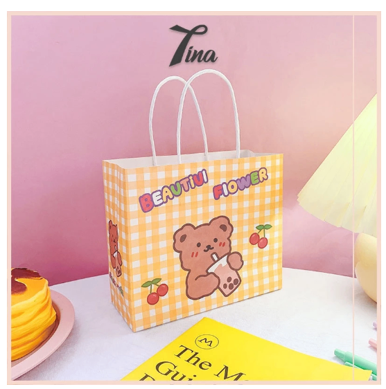 Túi giấy đựng quà tặng noel hoạt hình dễ thương TINA SHOP PK441
