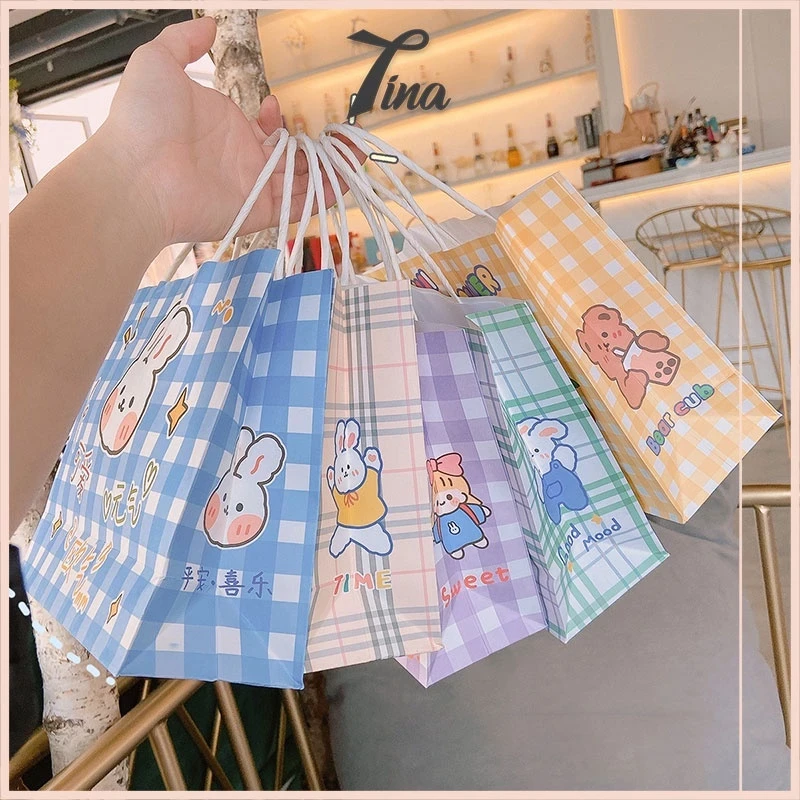 Túi giấy đựng quà tặng noel hoạt hình dễ thương TINA SHOP PK441
