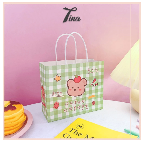 Túi giấy đựng quà tặng noel hoạt hình dễ thương TINA SHOP PK441