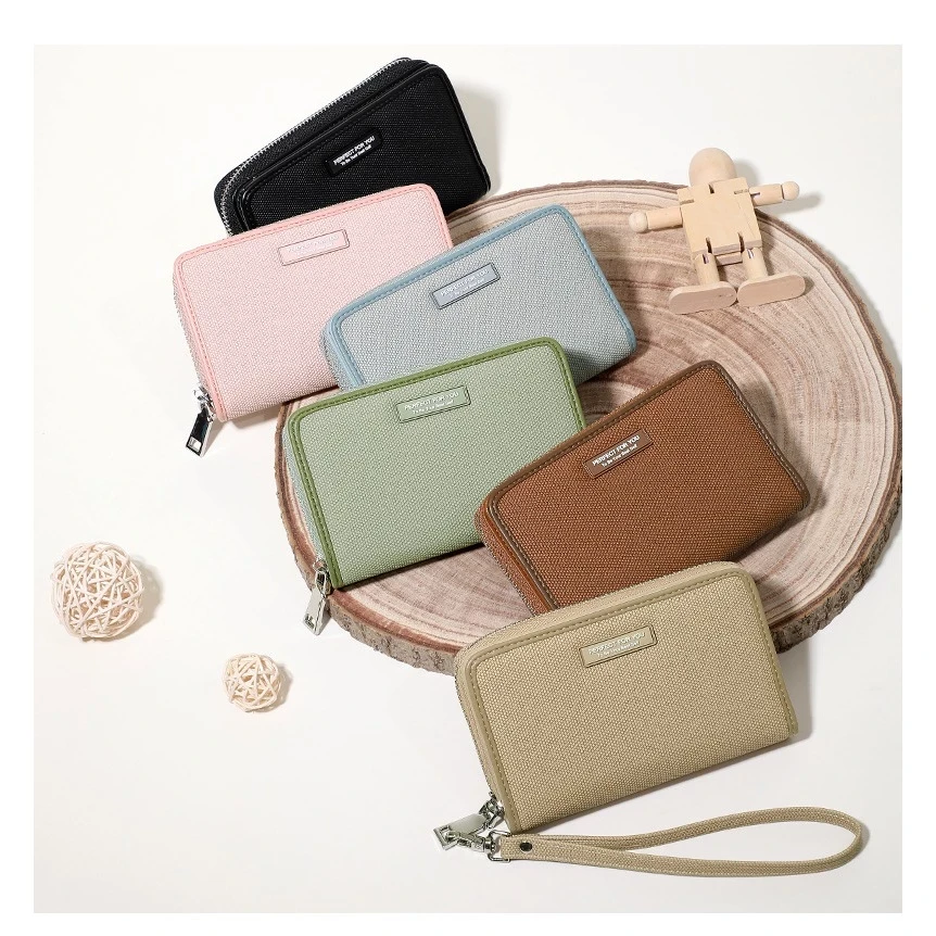 Ví nữ PFY Casual khoá kéo basic nhiều màu W256