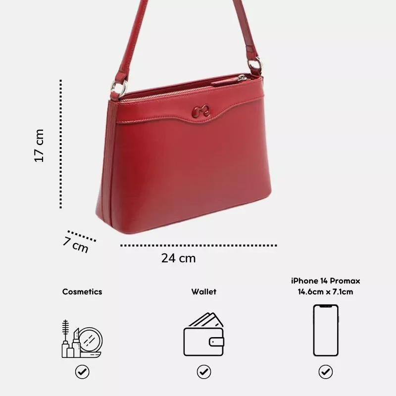Túi nữ MICOCAH Frizi cổ điển thanh lịch đeo vai đeo chéo M535 Tina Shop