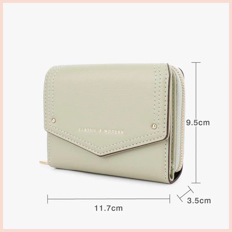 Ví nữ mini nhỏ gọn dáng bìa thư FFY da dày dặn đựng tiền thẻ card giá rẻ học sinh sinh viên W206