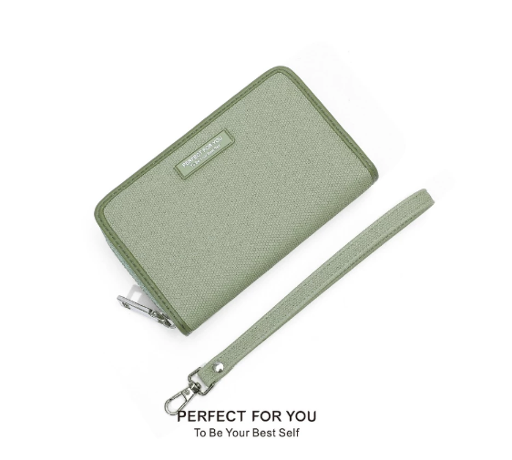 Ví nữ PFY Casual khoá kéo basic nhiều màu W256