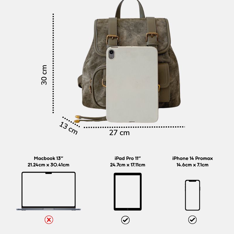 Ba lô Amara dáng vintage cá tính