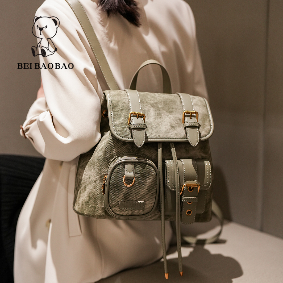 Ba lô Amara dáng vintage cá tính