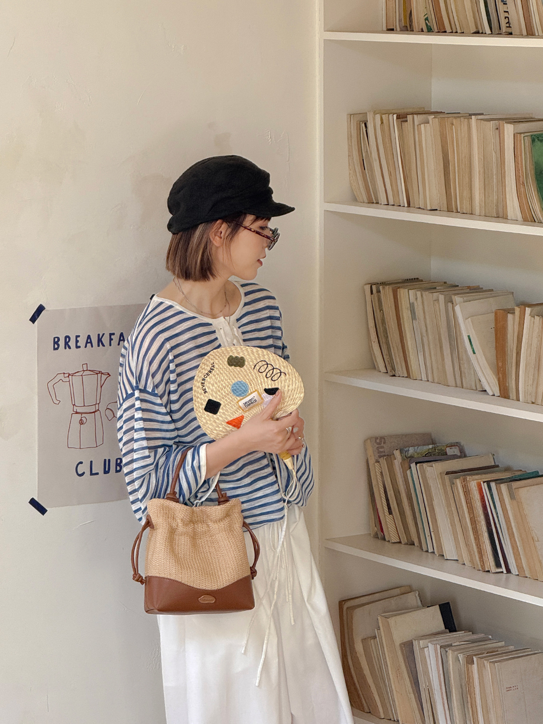 Túi MICOCAH Inaya dáng bucket giả cối dễ thương