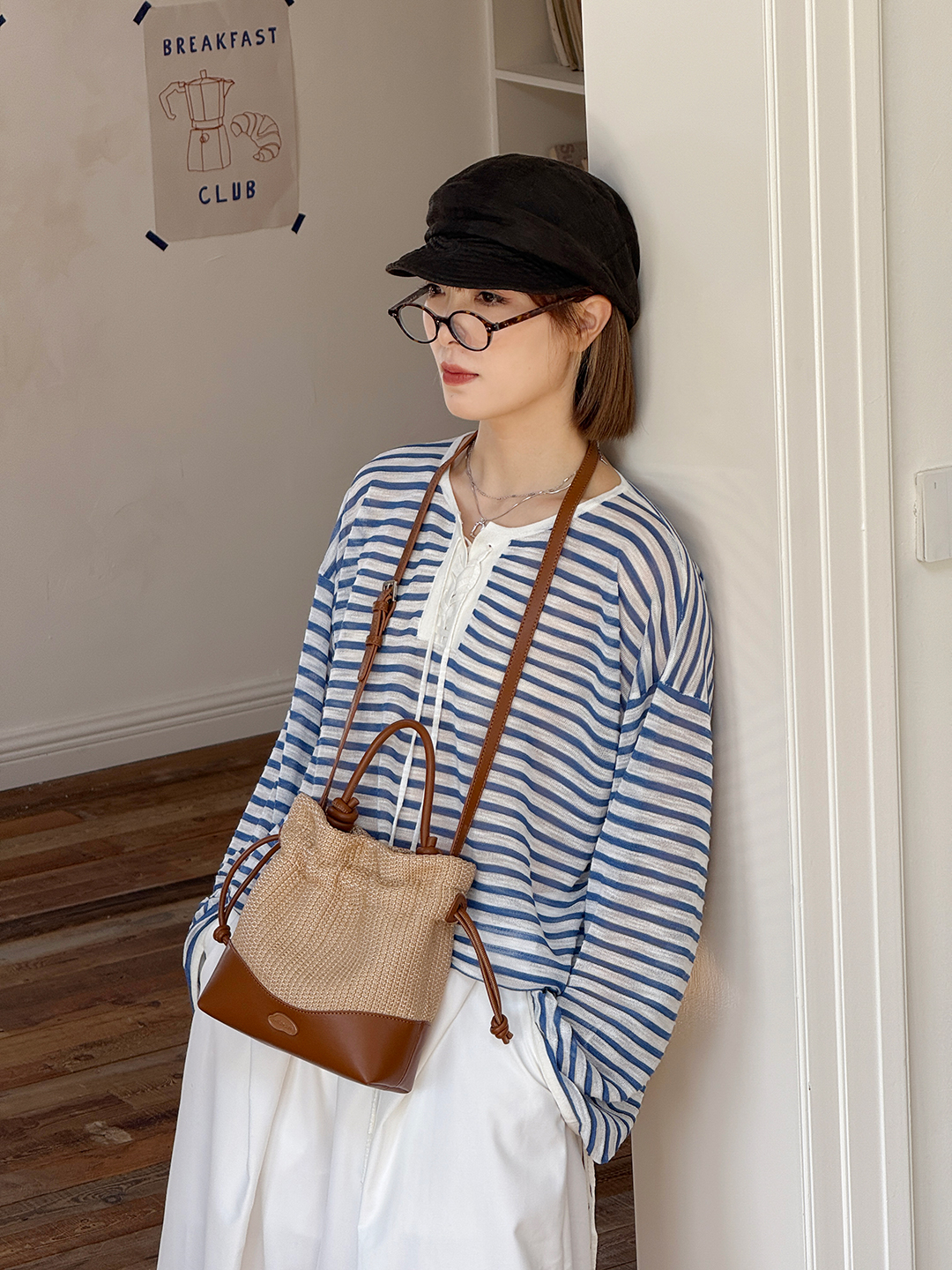 Túi MICOCAH Inaya dáng bucket giả cối dễ thương