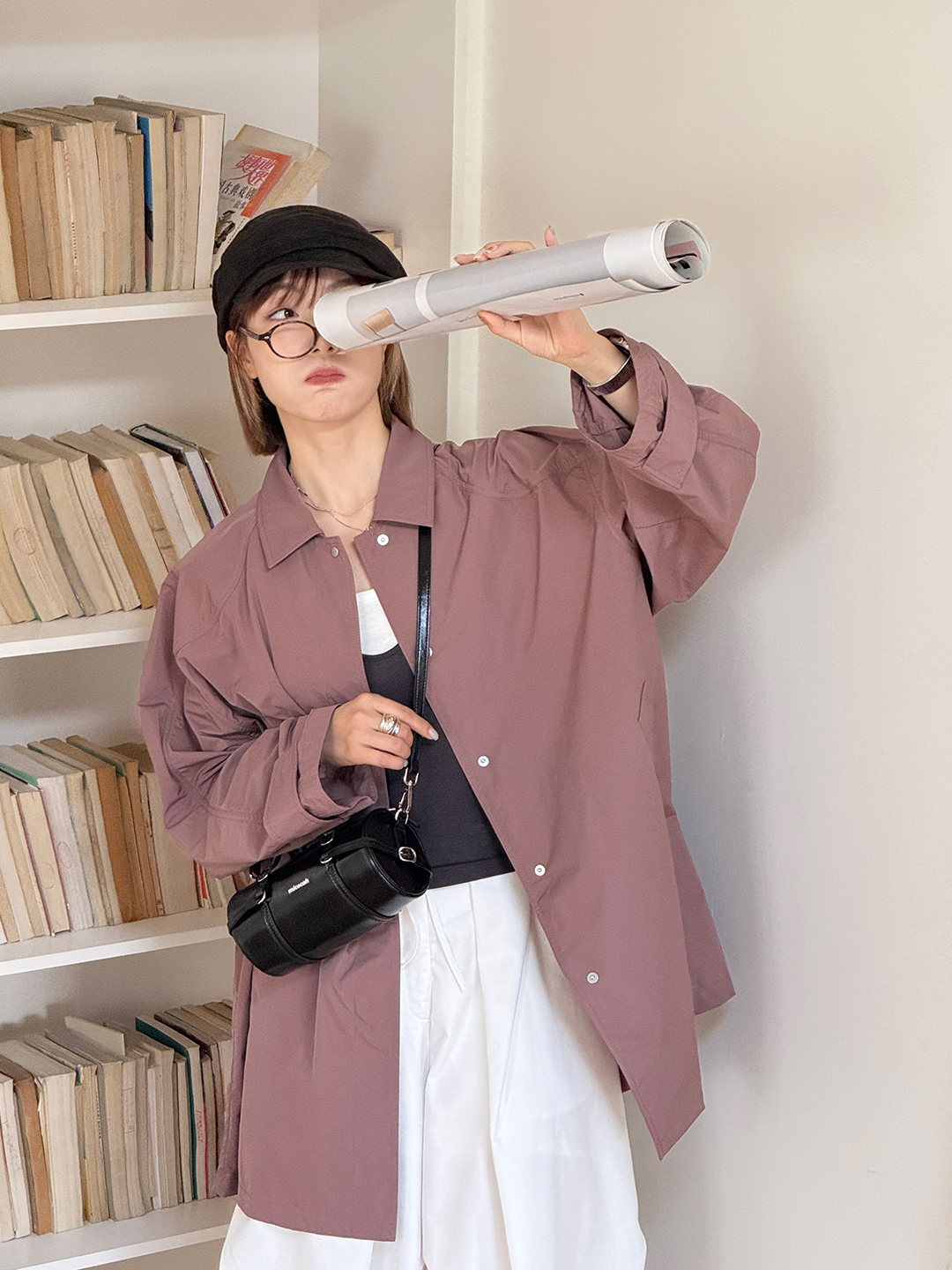 Túi MICOCAH Nyomi Chính hãng dáng bowling đáng yêu