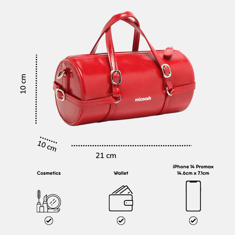 Túi MICOCAH Nyomi Chính hãng dáng bowling đáng yêu