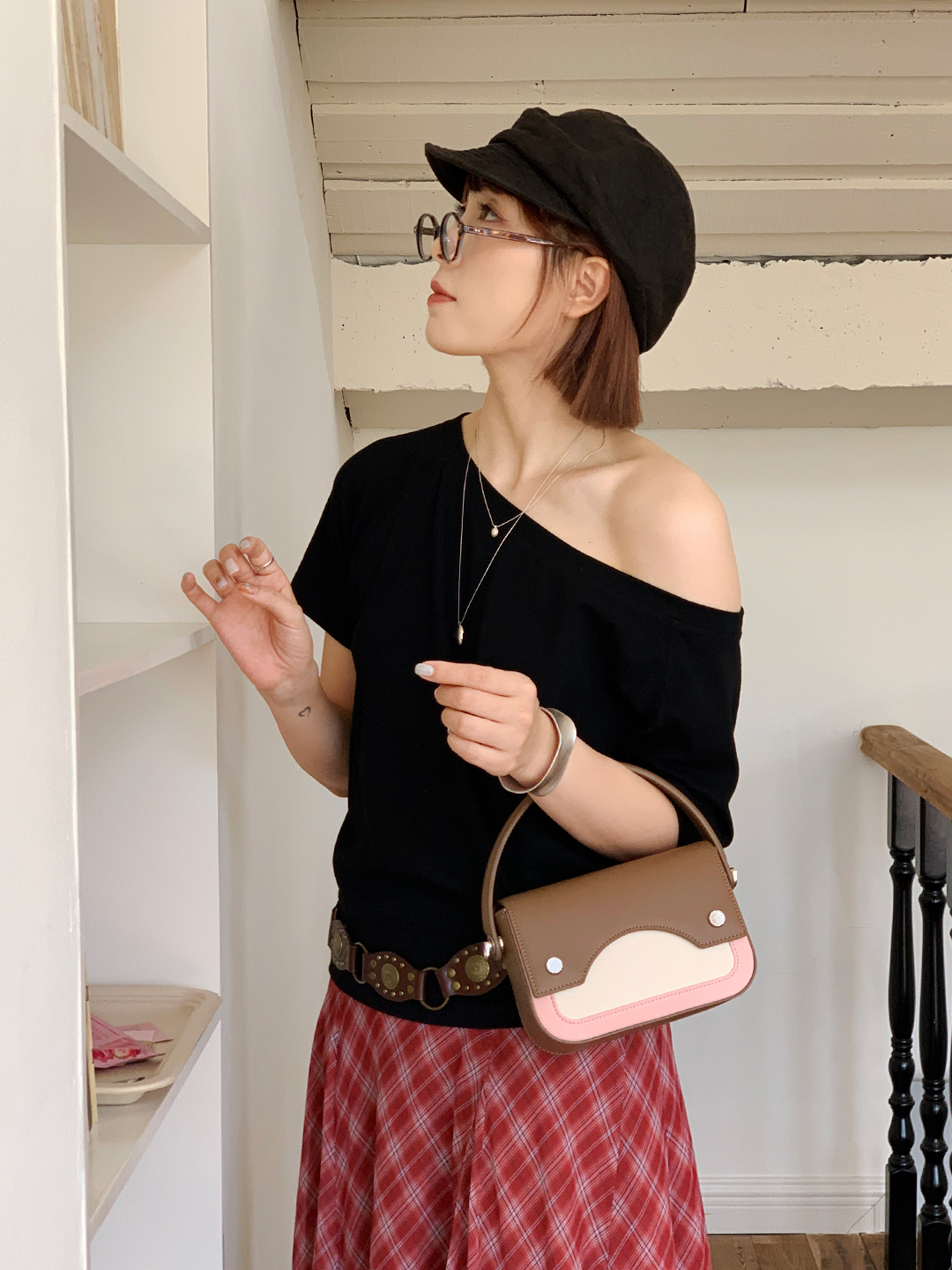 Túi MICOCAH Peach Latte Chính hãng cầm tay nữ tính