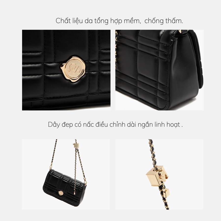 Túi đeo chéo nữ Micocah đi chơi Hàn Quốc đẹp mini sang trọng đi tiệc Tina Shop M496 FSG660