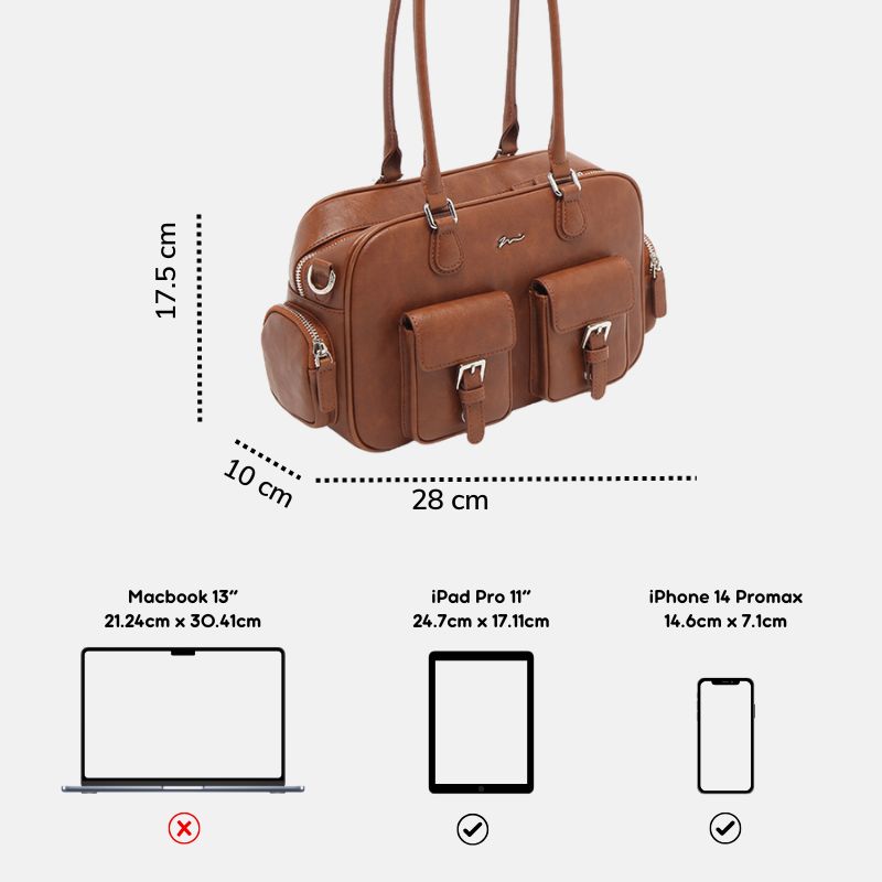 Túi nữ MICOCAH Amira retro đeo vai đeo chéo cổ điển M617 Tina Shop