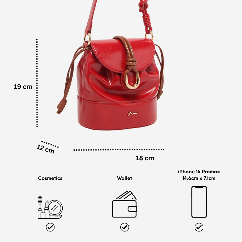 Túi nữ MICOCAH Arabella dáng bucket rút cá tính