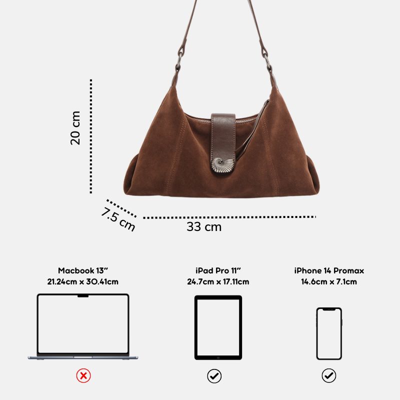 Túi nữ MICOCAH Freya đeo vai retro cá tính M618 Tina Shop