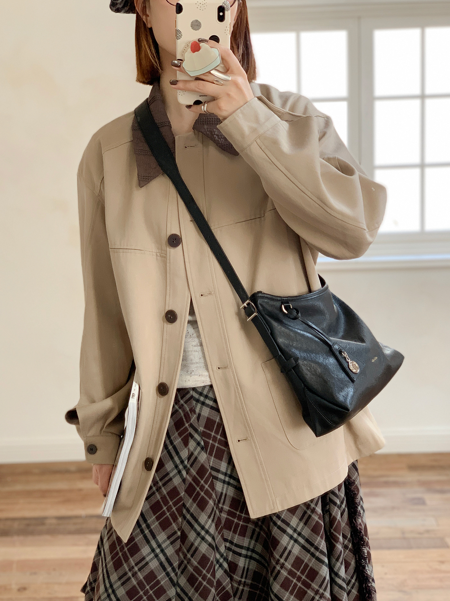 Túi nữ MICOCAH Savannah dáng hobo cá tính kèm keychain