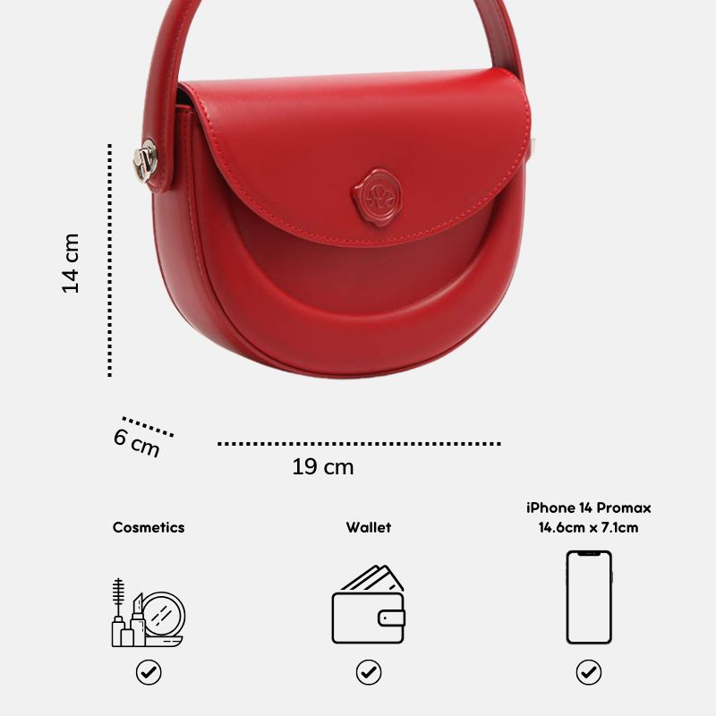Túi xách nữ MICOCAH Silli chính hãng dáng bán nguyệt nhỏ xinh M556 Tina Shop