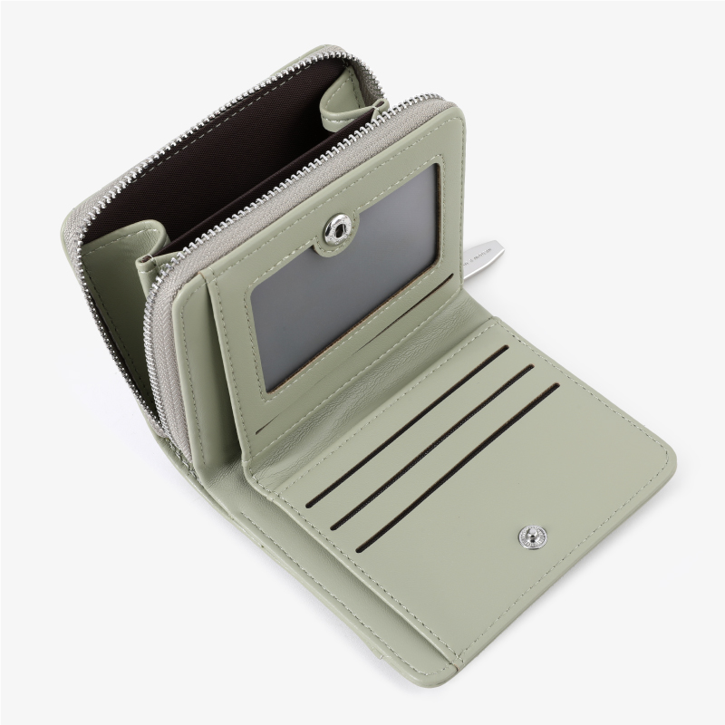 Ví nữ TAILIAN Calie chần ô gấp gọn nhiều ngăn